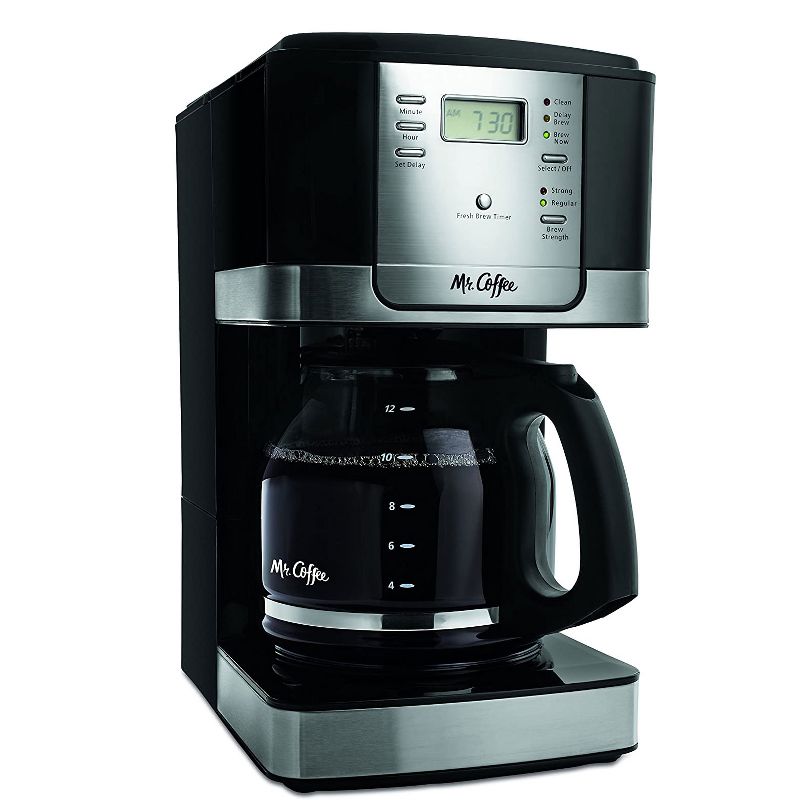 Mr. Coffee Advanced Brew 12-Cup Auto-Pause Programmable Coffee Maker, Black