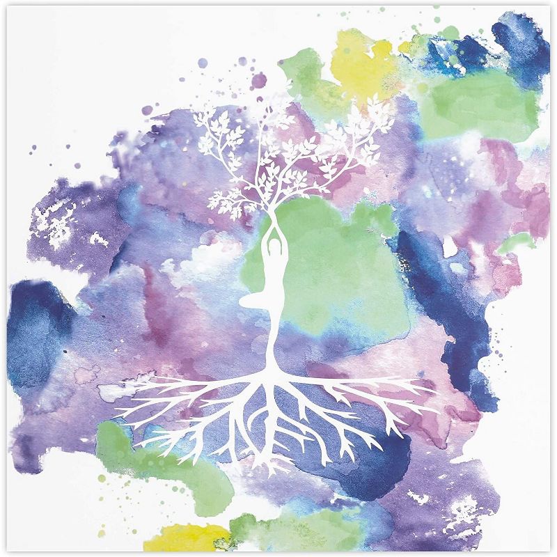 12"x12" Motivational Meditation Chakra Theme Yoga Posters 12 Pieces Peaceful Wall Art Hanging Home Decorations