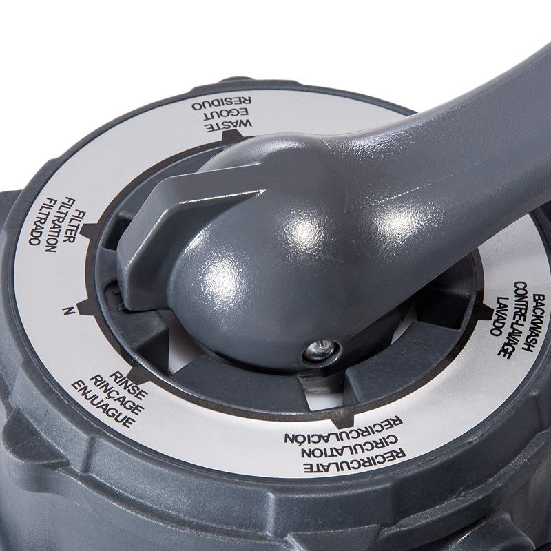 Intex 26675EG 14 Inch Krystal Clear 1500 GPH Saltwater System and Sand Filter Pump for Above Ground Pools with Automatic Timer and 6-Function Control