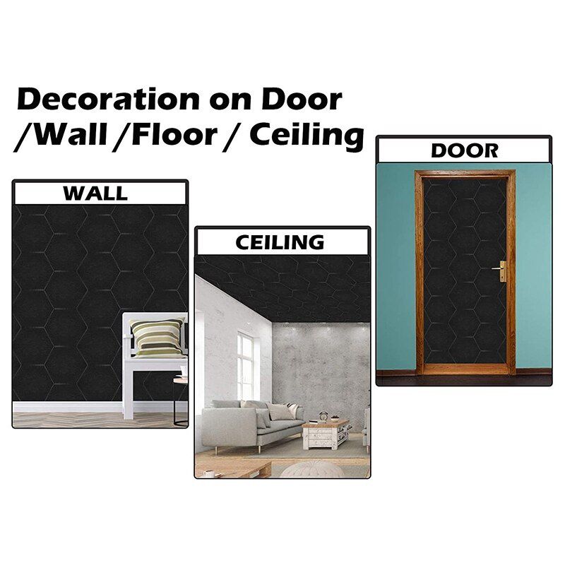 12 Pcs Hexagon Acoustic Panels Beveled Edge Sound Proof Foam Panels,Sound Proofing Padding for Studio,Acoustic Treatment