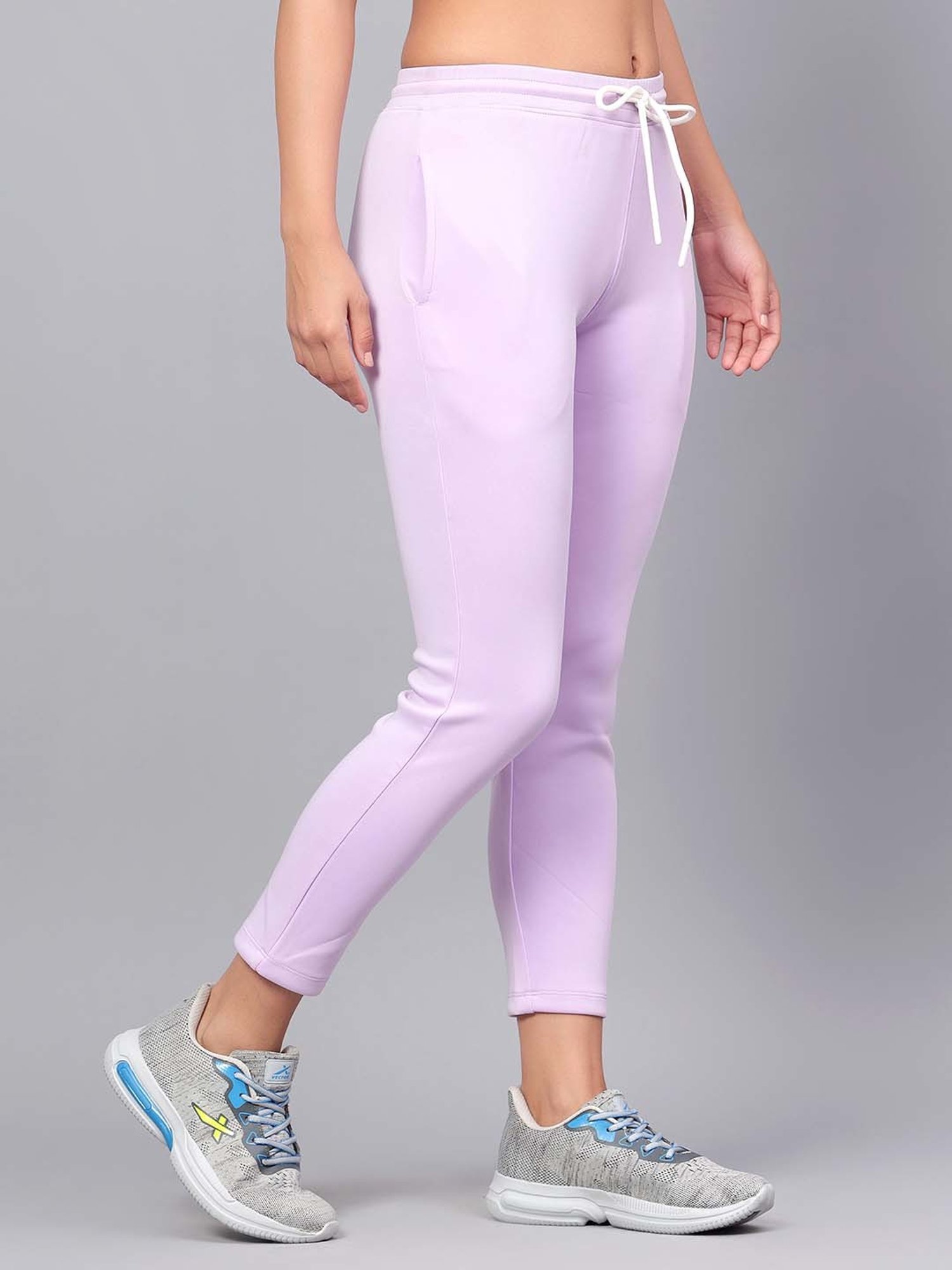 Vector X Lavender Regular Fit Mid Rise Track Pants