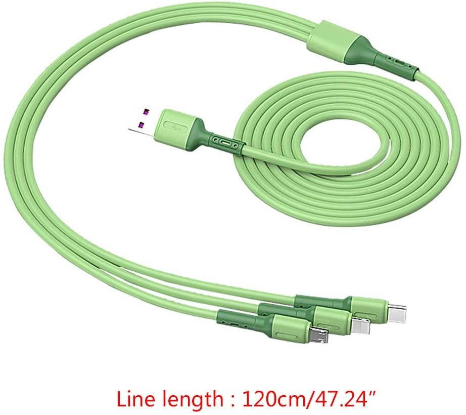 EVERY-BOBO Multi Charger Cable 1.2m 3 in 1 Multiple USB Cable Connector USB Multiple Charg