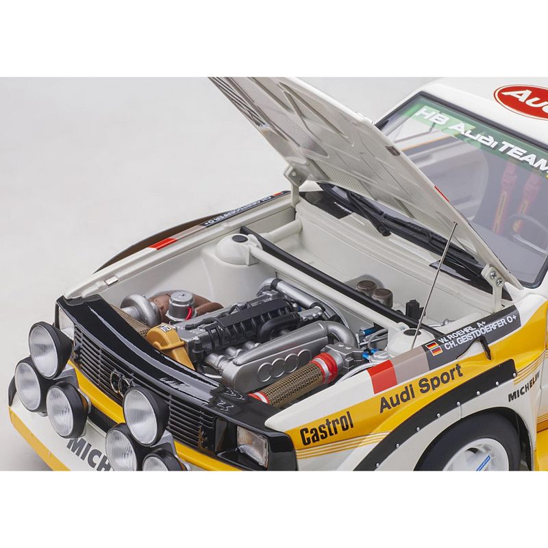 Audi Quattro S1 #5 W. Roehrl - Ch. Geistdoerfer Winner Rally San Remo (1985) 1/18 Model Car by Autoart