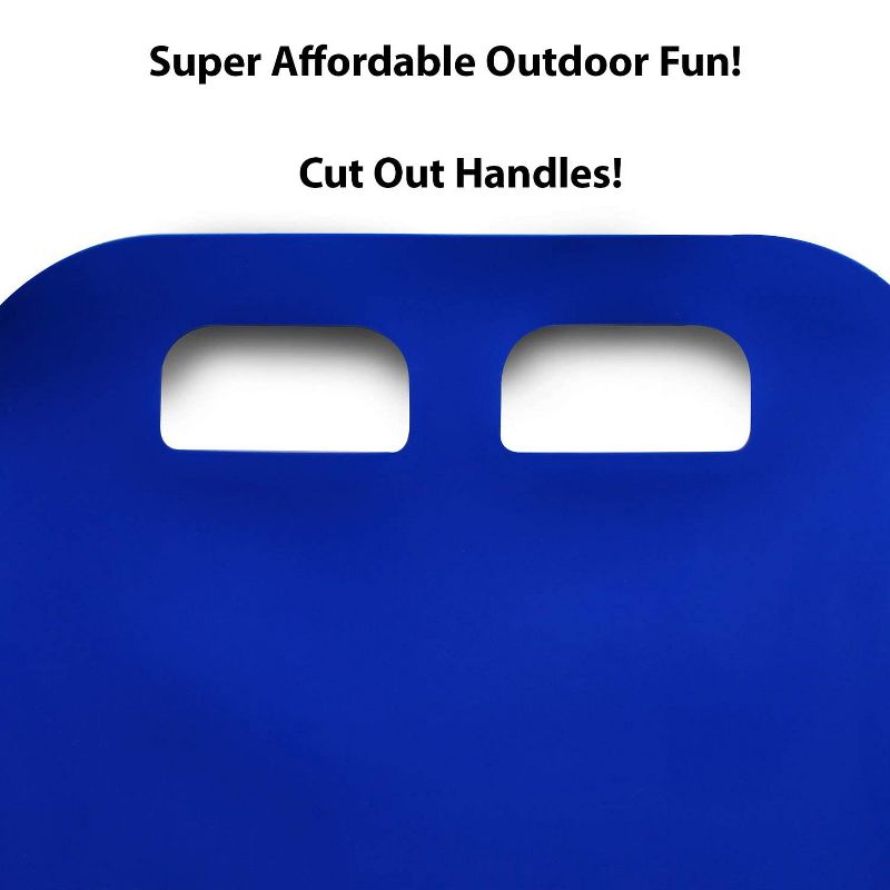 Flexible Flyer Flying Carpet Lightweight Roll-Up Portable Plastic Snow Sled Slider for Kids and Adults Ages 4 and Up, Blue