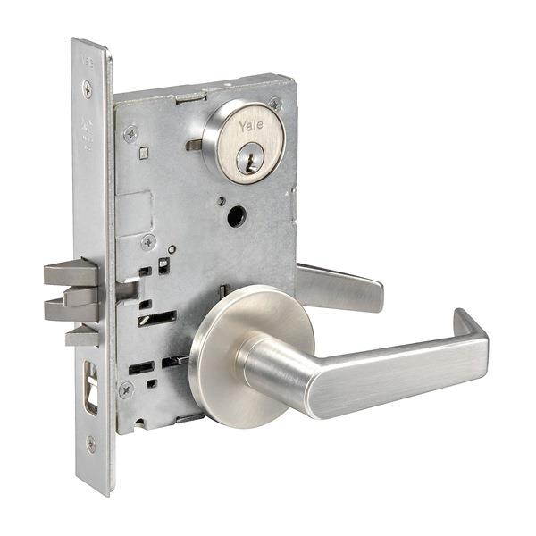 YALE AUR8807FL  626 x YMS Lever Lockset,Mechanical,Entrance
