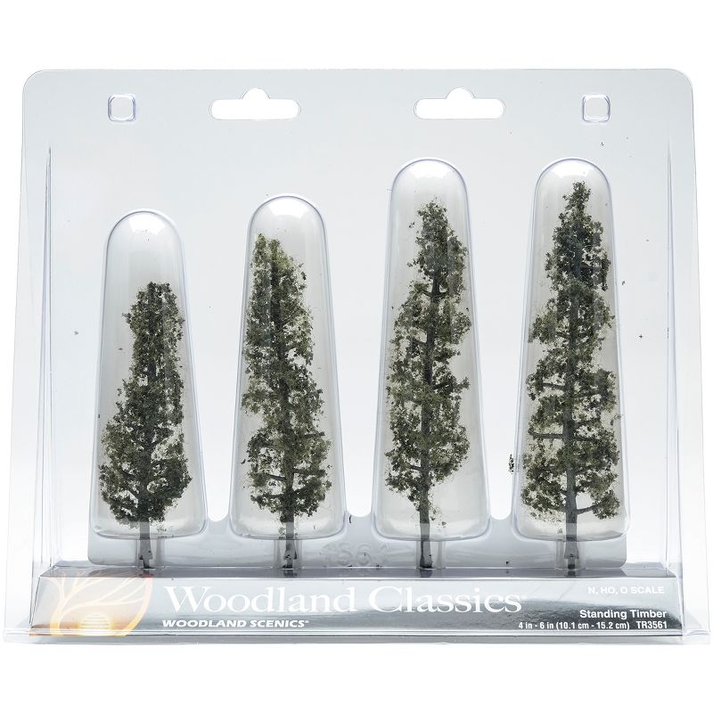 Standing Timber Trees 4" To 6" 4/Pkg