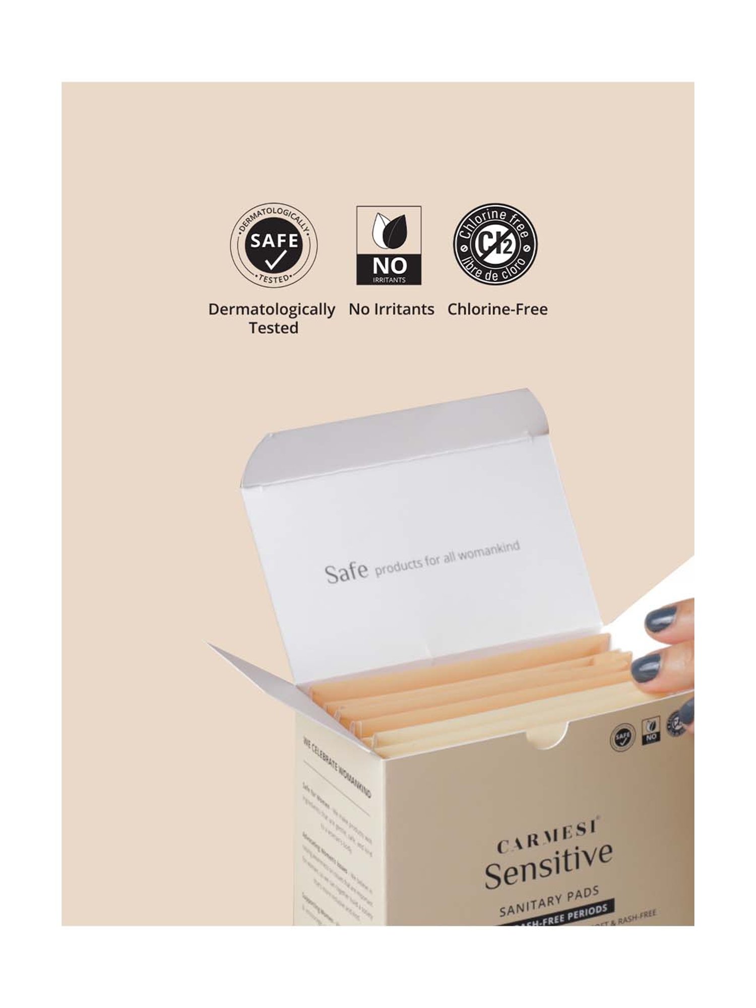 CARMESI Sensitive - 30 Pads - 30 Large