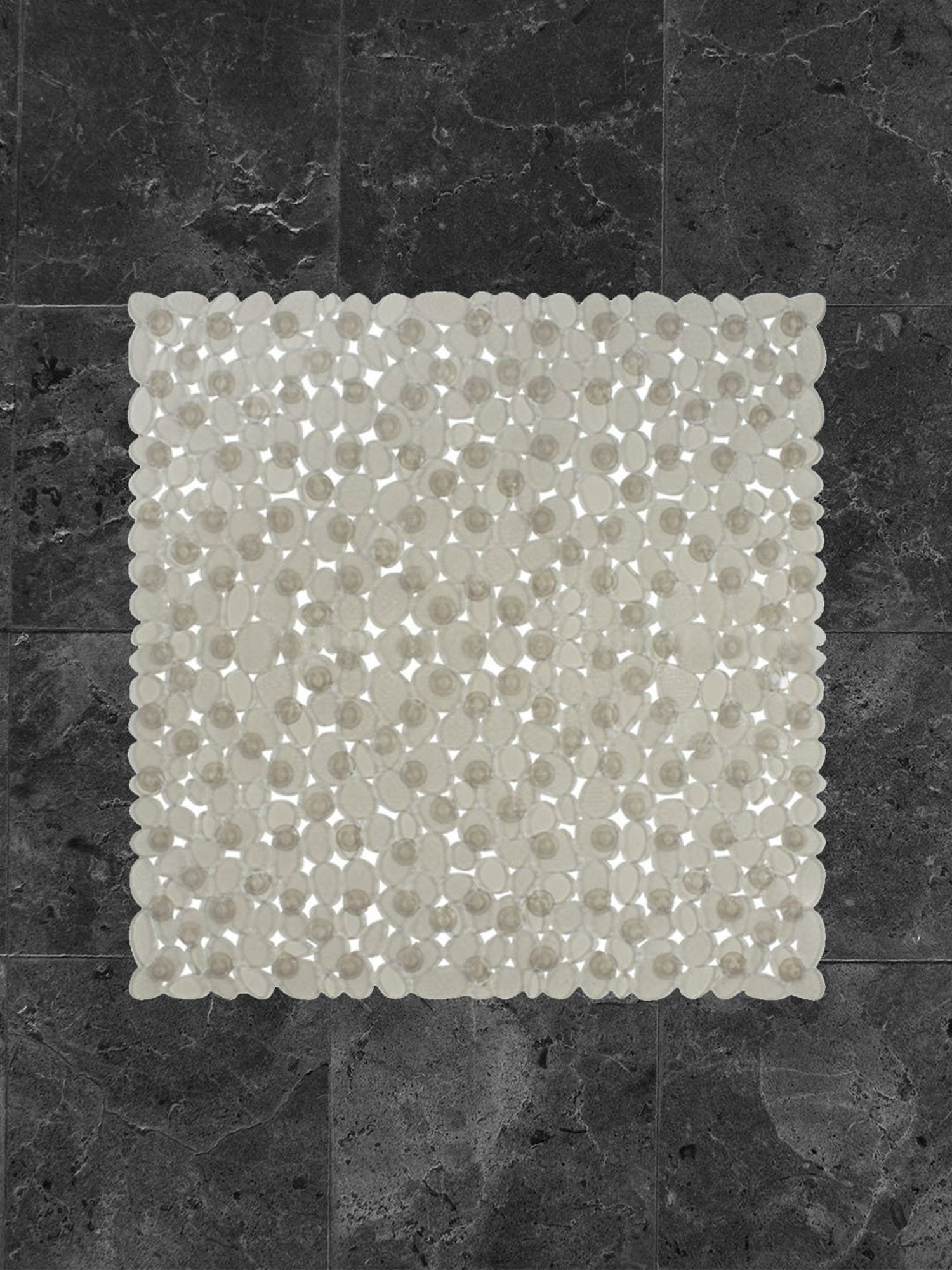 Freelance Cream PVC Set of 1 Shower Mats