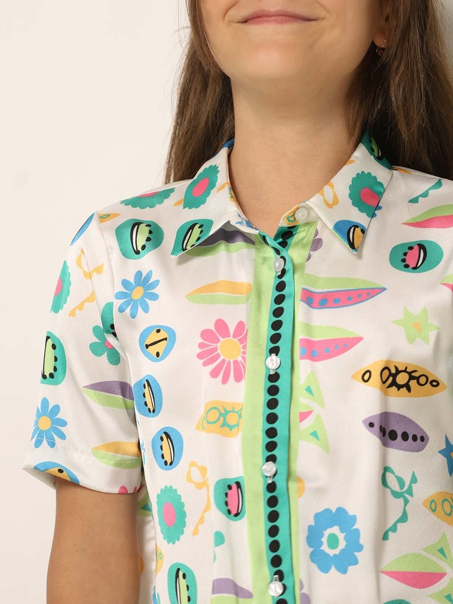 VERO MODA GIRL Multicolor Printed Shirt