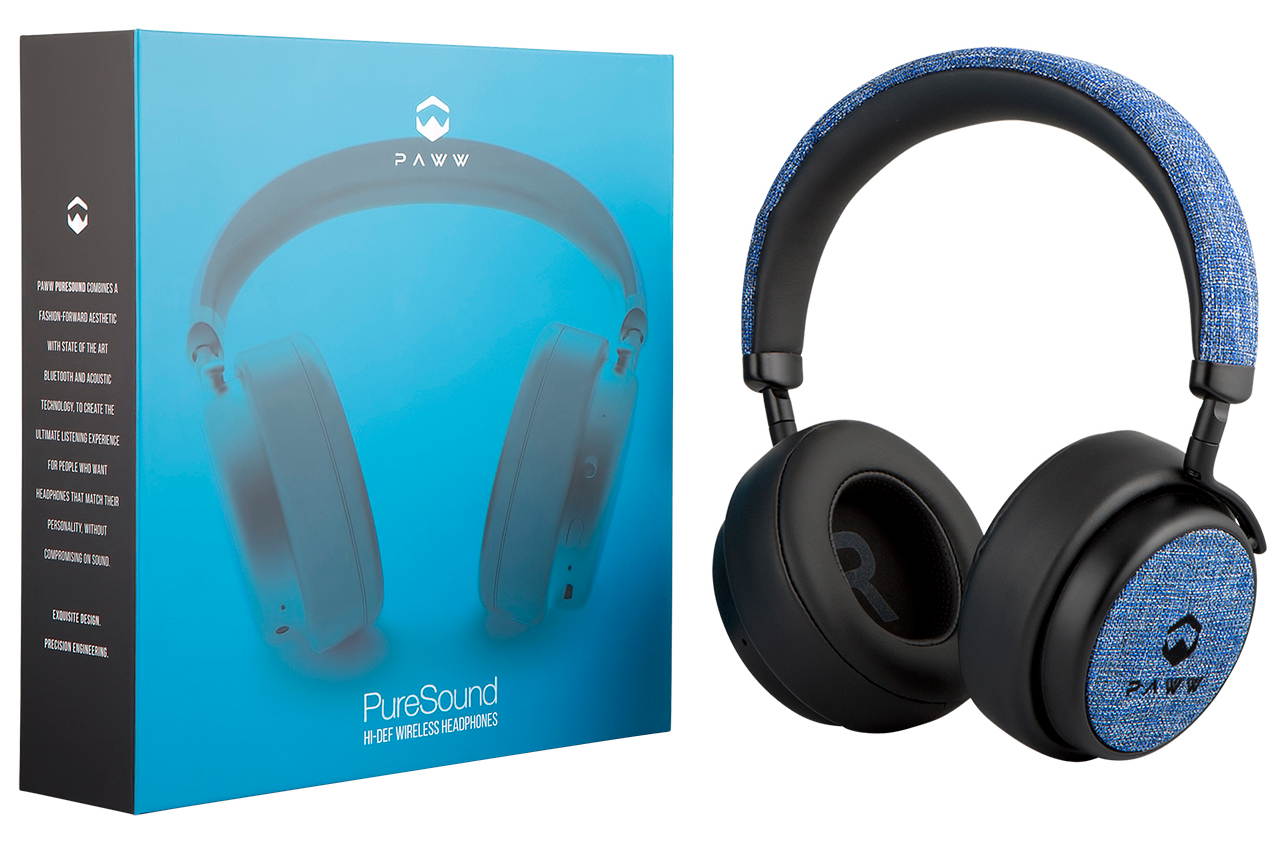 Paww PureSound Headphones - Over The Ear Bluetooth Fashion Headphones - Hi Fi Sound Quality Longer Playtime - for Calls Movies & More