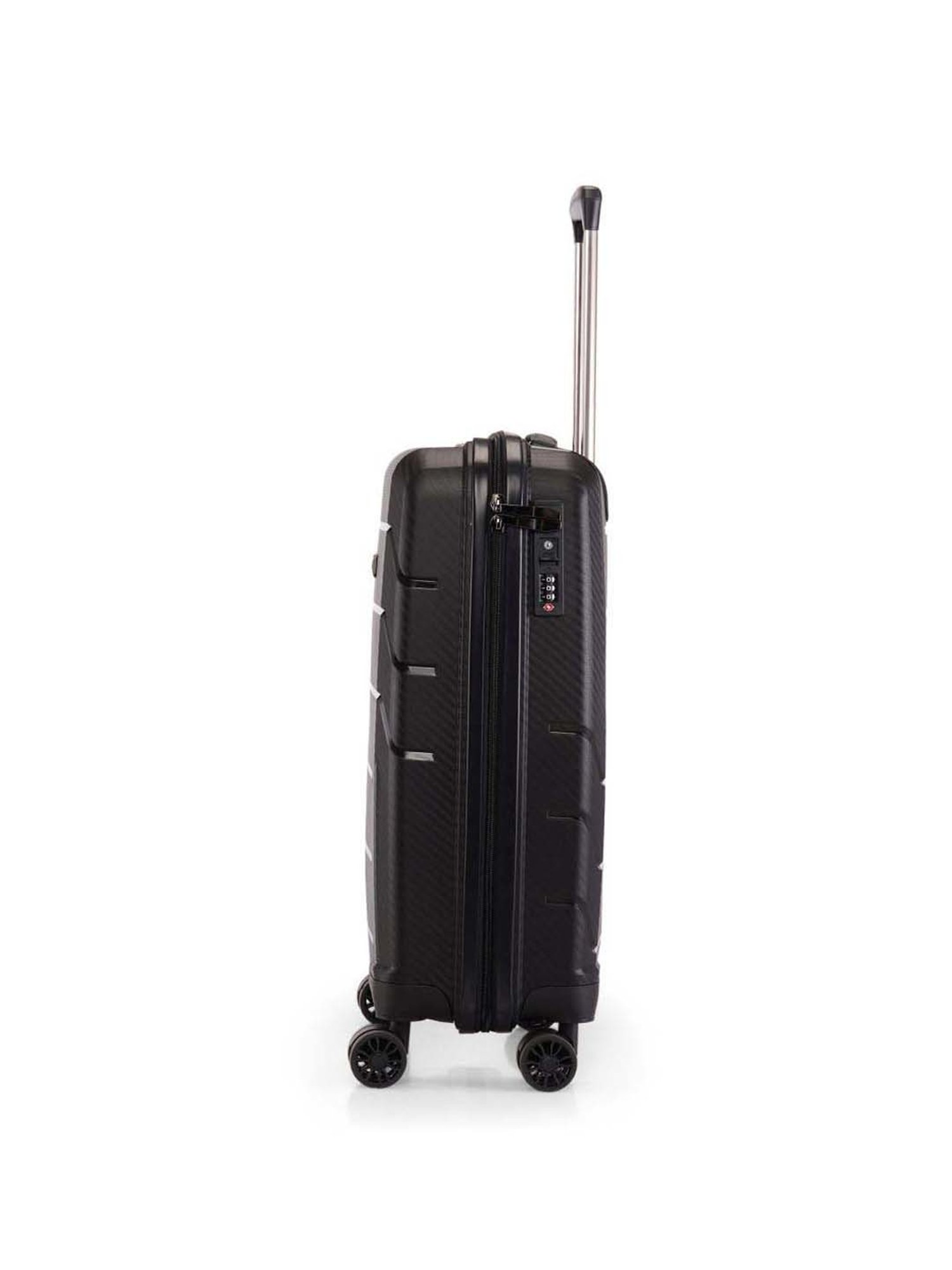 Swiss Brand Matterhorn Black 8 Wheel Small Hard Cabin Trolley - 38.1 Inch