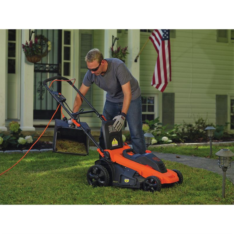 14" 120 Volts, 60Hz, 8 Amp, 960 Watts Corded Electric Lawnmower - Green - Earthwise