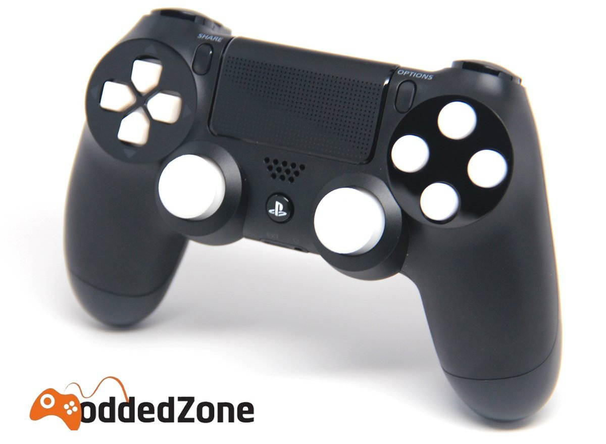 Black/White Ps4 Rapid Fire Custom Modded Controller