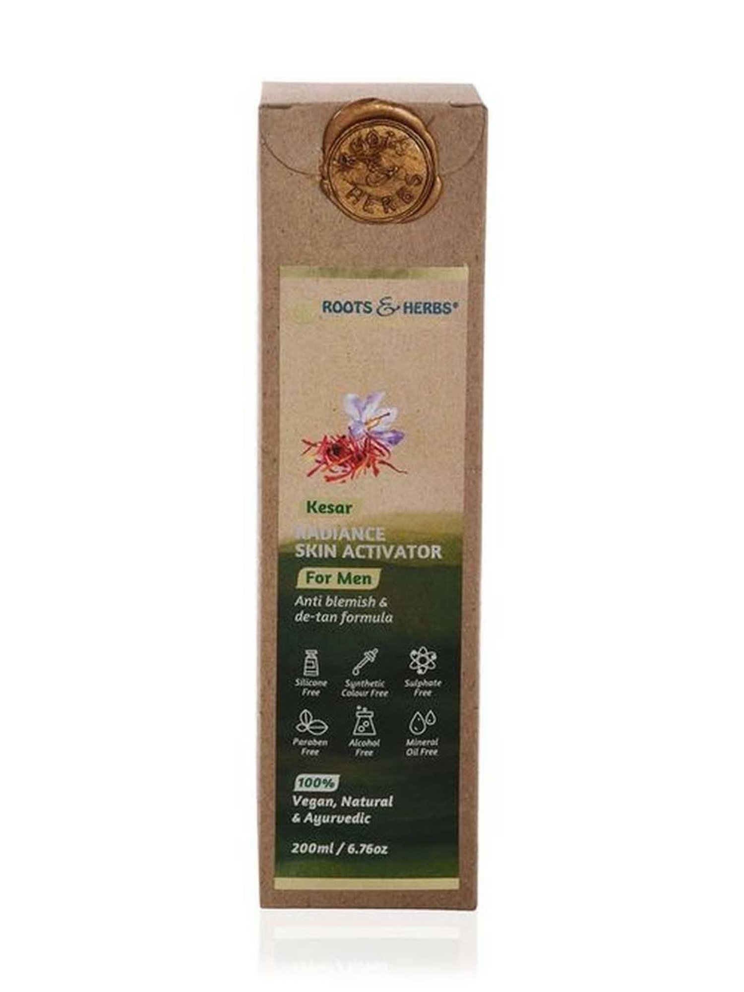 ROOTS AND HERBS Kesar Radiance Enhancing Skin Activator - 220 ml