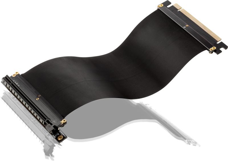 RAIJINTEK PAXX- S PCI Express 16X Gen3 riser card adapter, 200mm length, PCI Express 16X Gen3.0, position graphics cards parallel to the mainboard