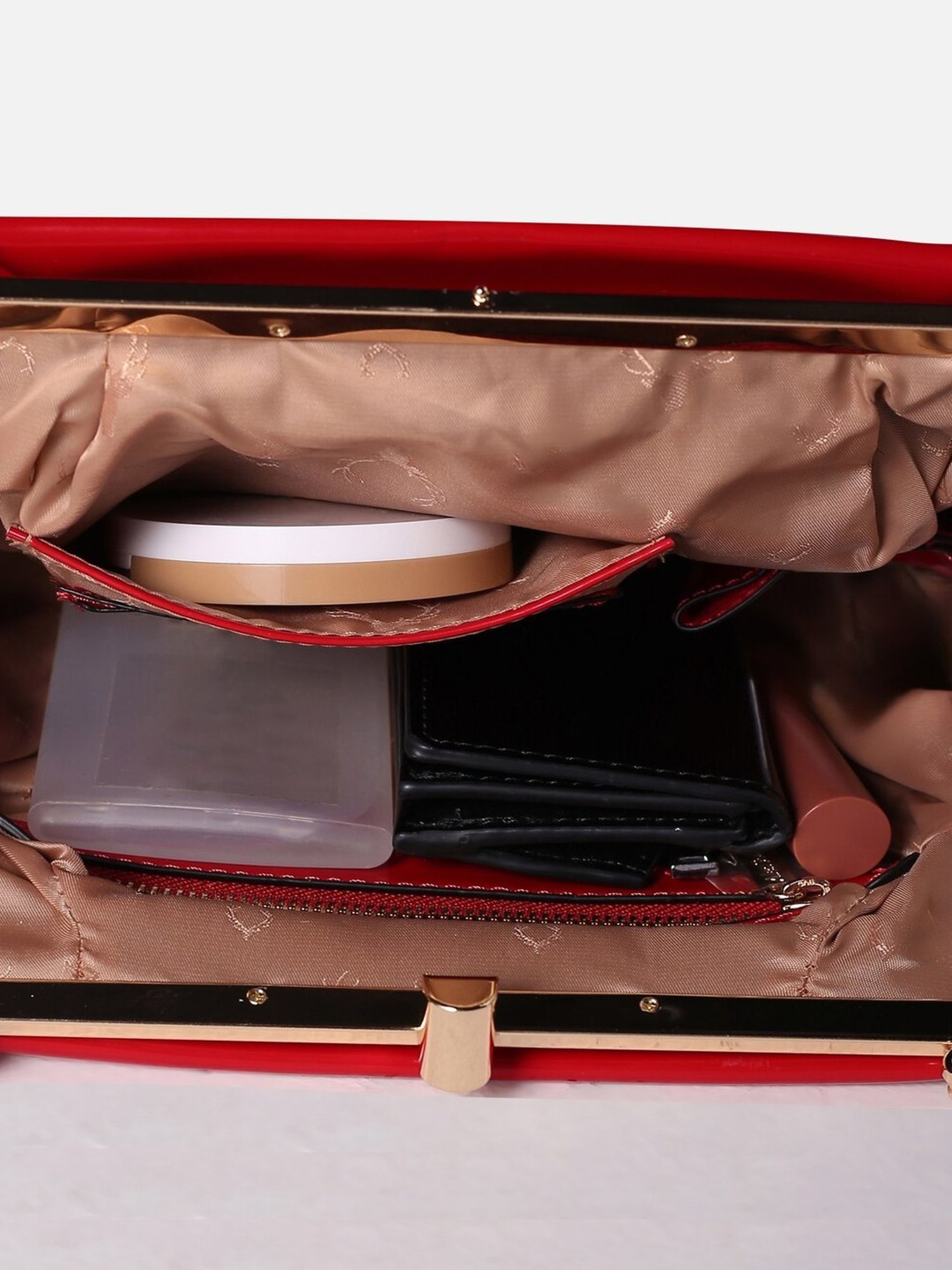 Allen Solly Red Printed Medium Sling Handbag