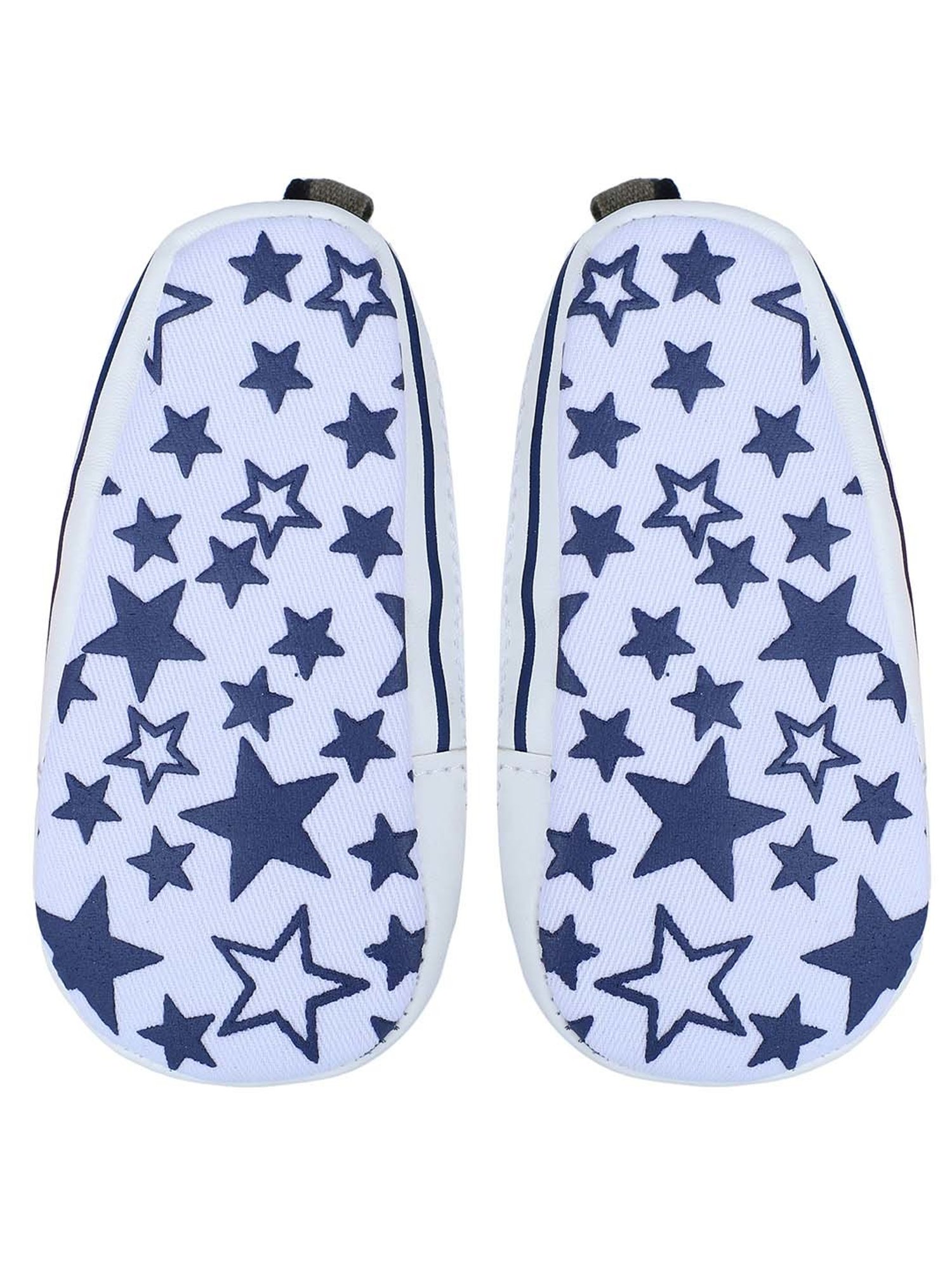 Baby Moo Kids White & Green Casual Booties