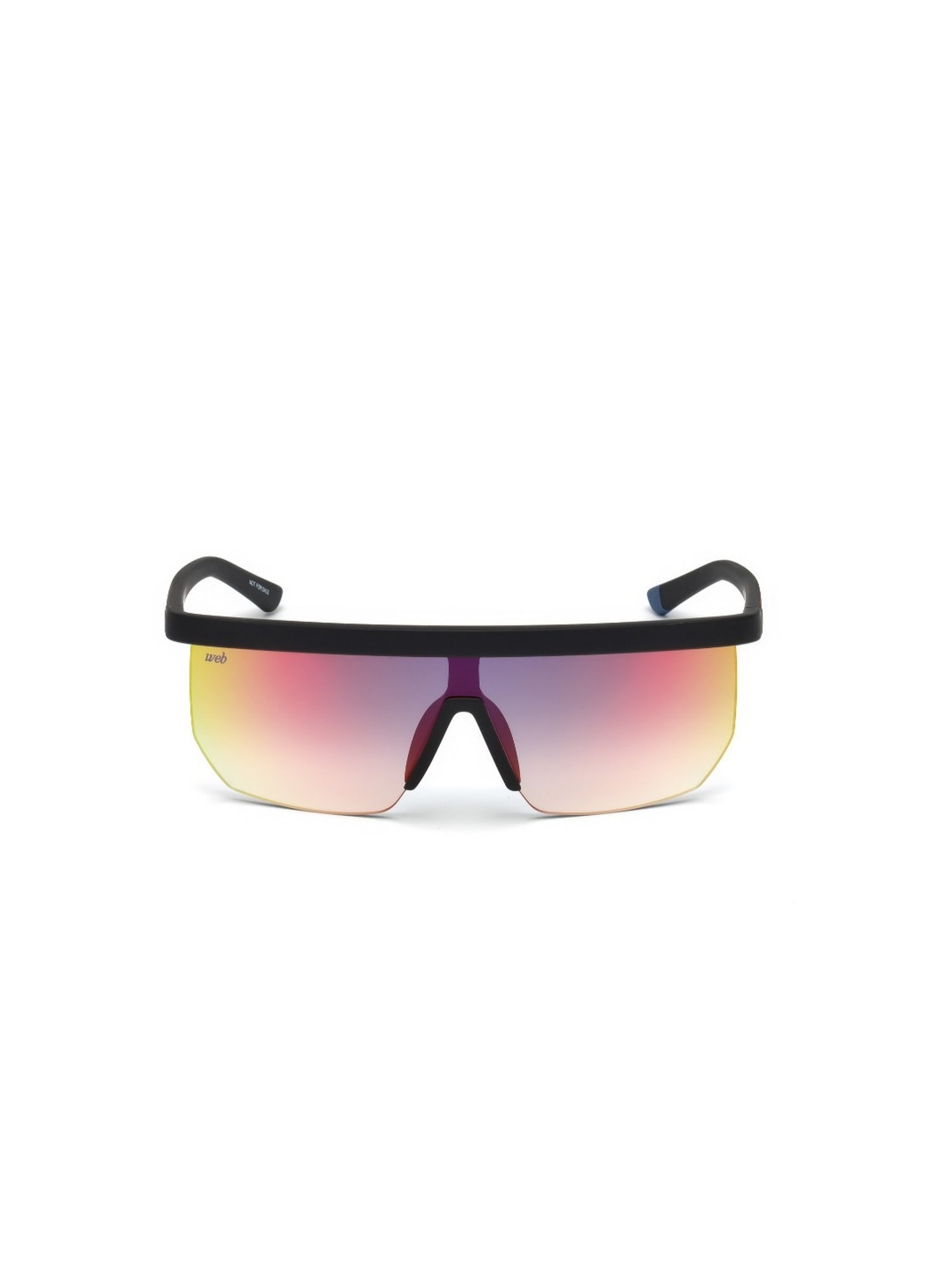 Web Eyewear Purple Square Unisex Sunglasses Designed in Italy