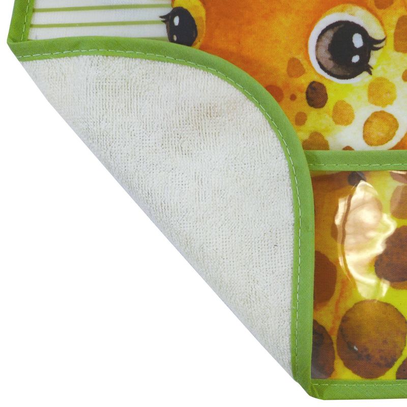 Neat Solutions Terry Toddler Bib Set Peva/Knit - Safari - 3pk