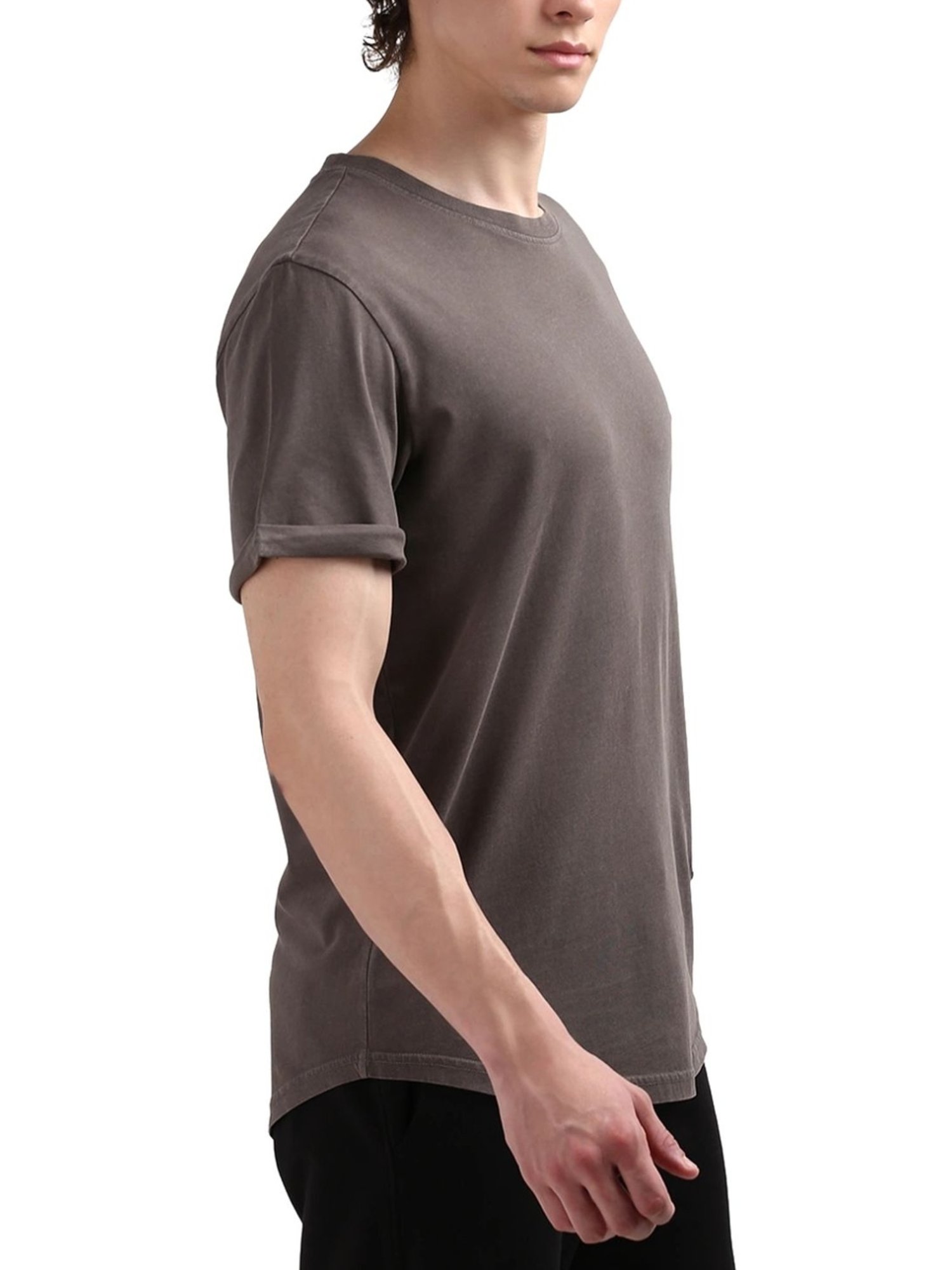 Calvin Klein Brown Cotton Regular Fit T-Shirt