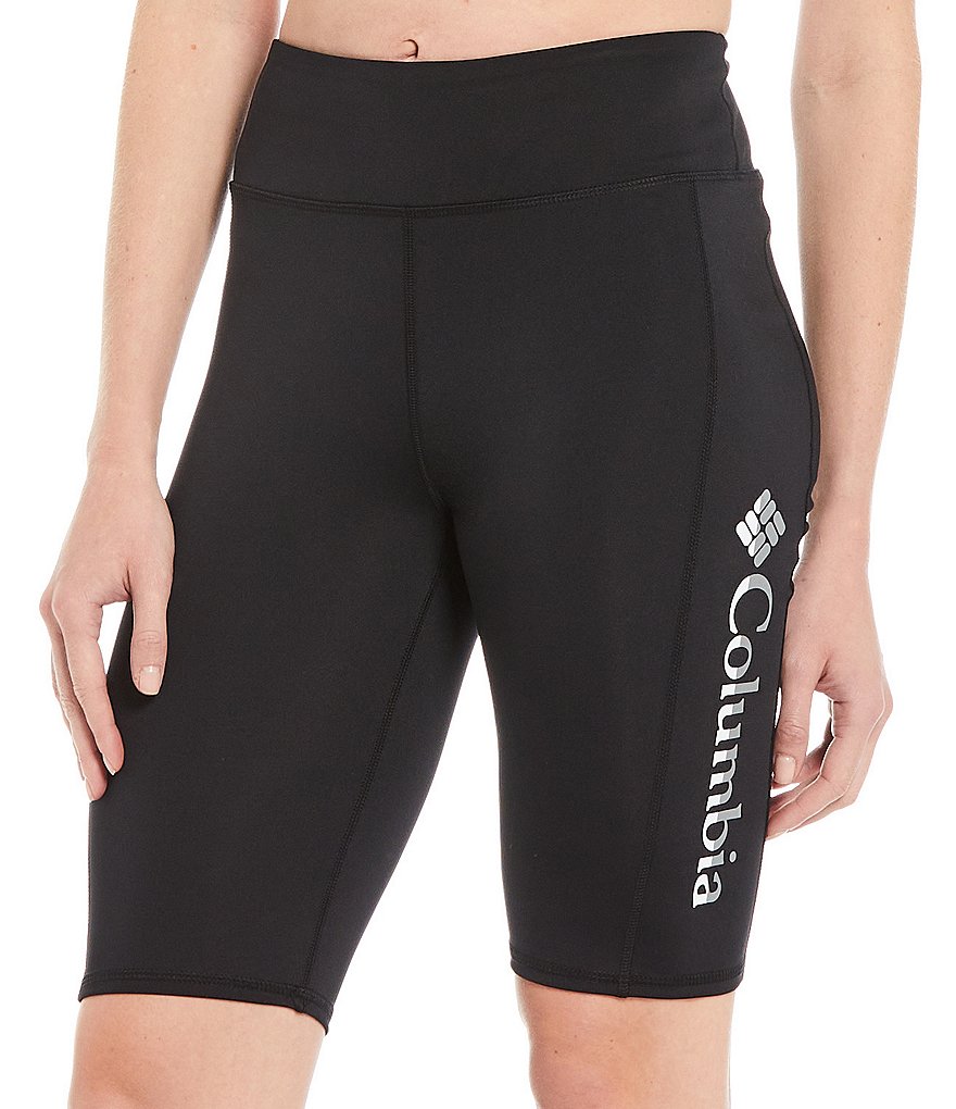 Columbia River High Rise 10#double; Half Tight Biker Shorts