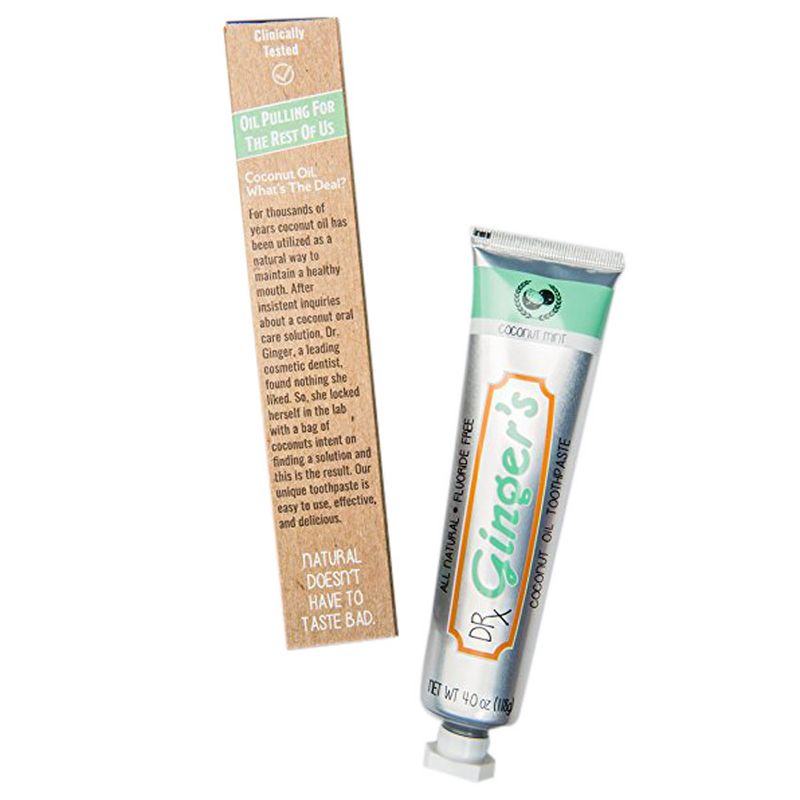 Dr. Ginger's Coconut Mint Natural Toothpaste - 4oz