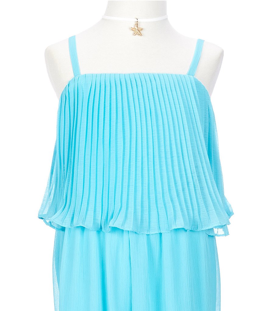 I.N. Girl Big Girls 7-16 Pleated Popover Jumpsuit