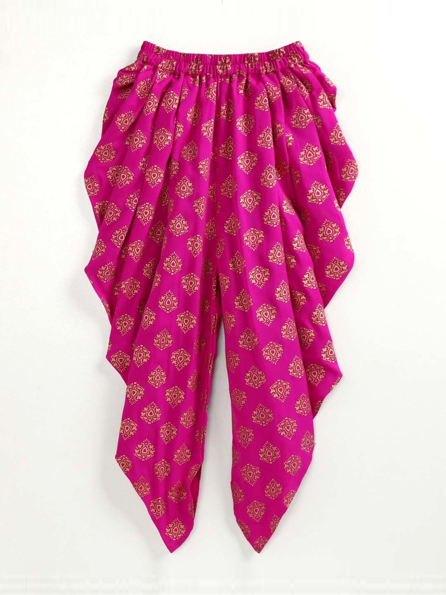 TWISHA Kids Beige & Lilac Embroidered Top Set