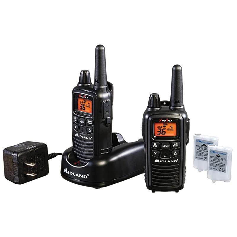 LXT600VP3, 36 Channel FRS Two-Way Radio - Up to 30 Mile Range Walkie Talkie, 121 Privacy Codes, NOAA Weather Scan + Alert (Pair Pack) (Black)