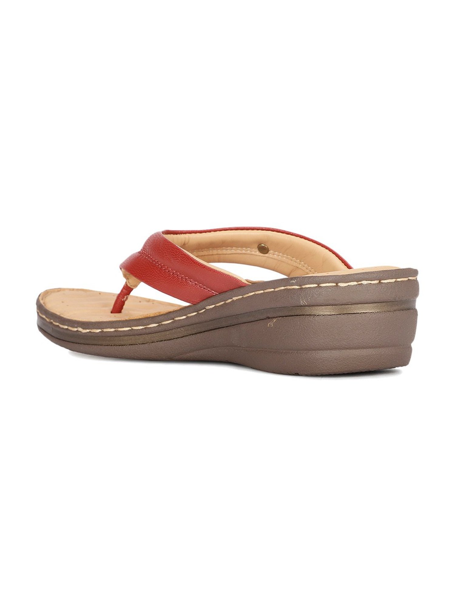 Scholl by Bata Women's MYRA Red Thong Wedges