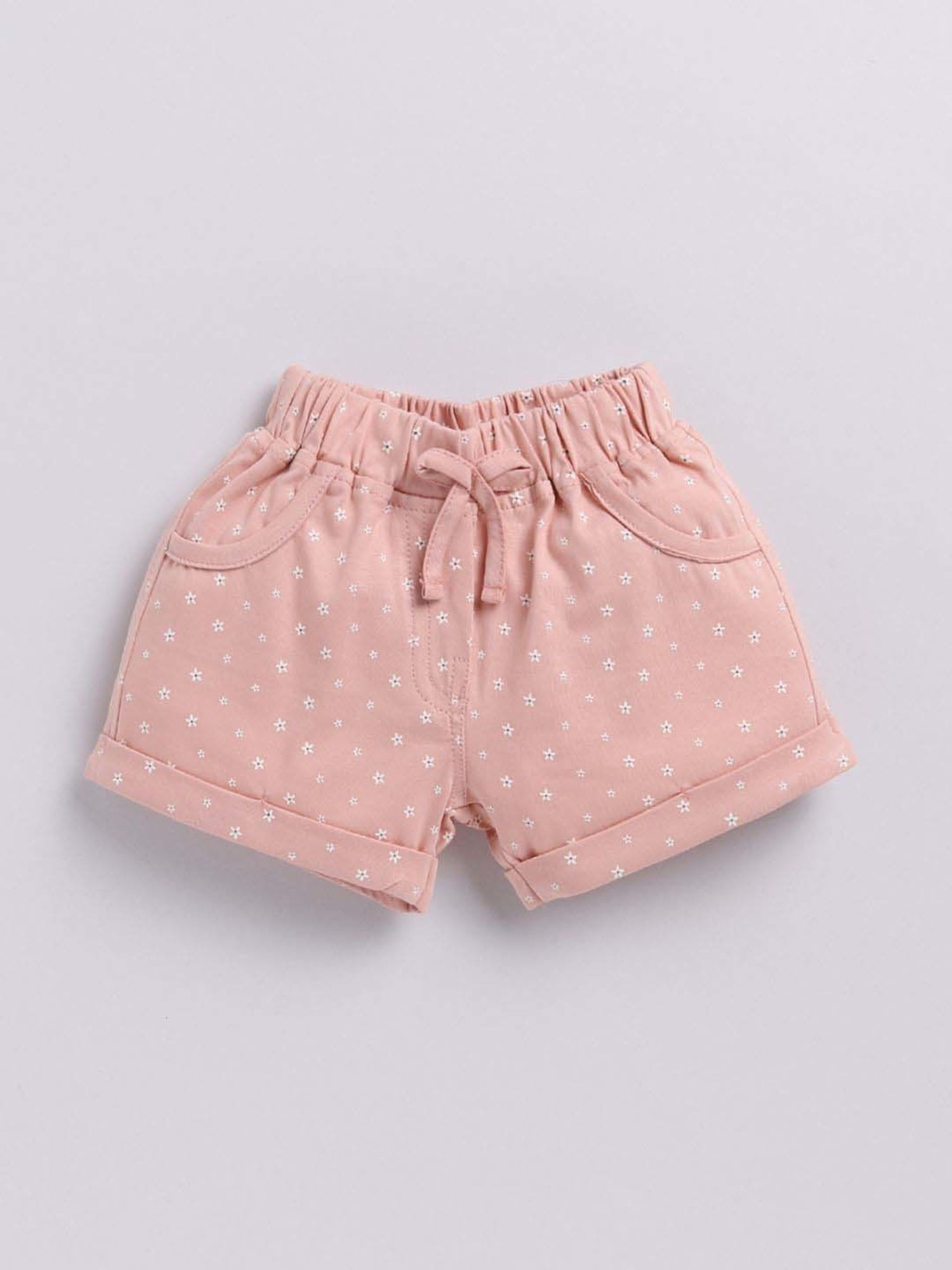 ANNIE Girls Pink & White Cotton Printed Top & Short sets