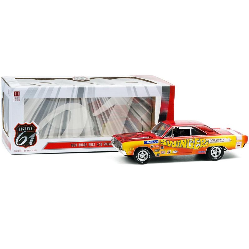 1969 Dodge Dart 340 "Swinger" Car Craft Project Car 1/18 Diecast Model Car by Highway 61