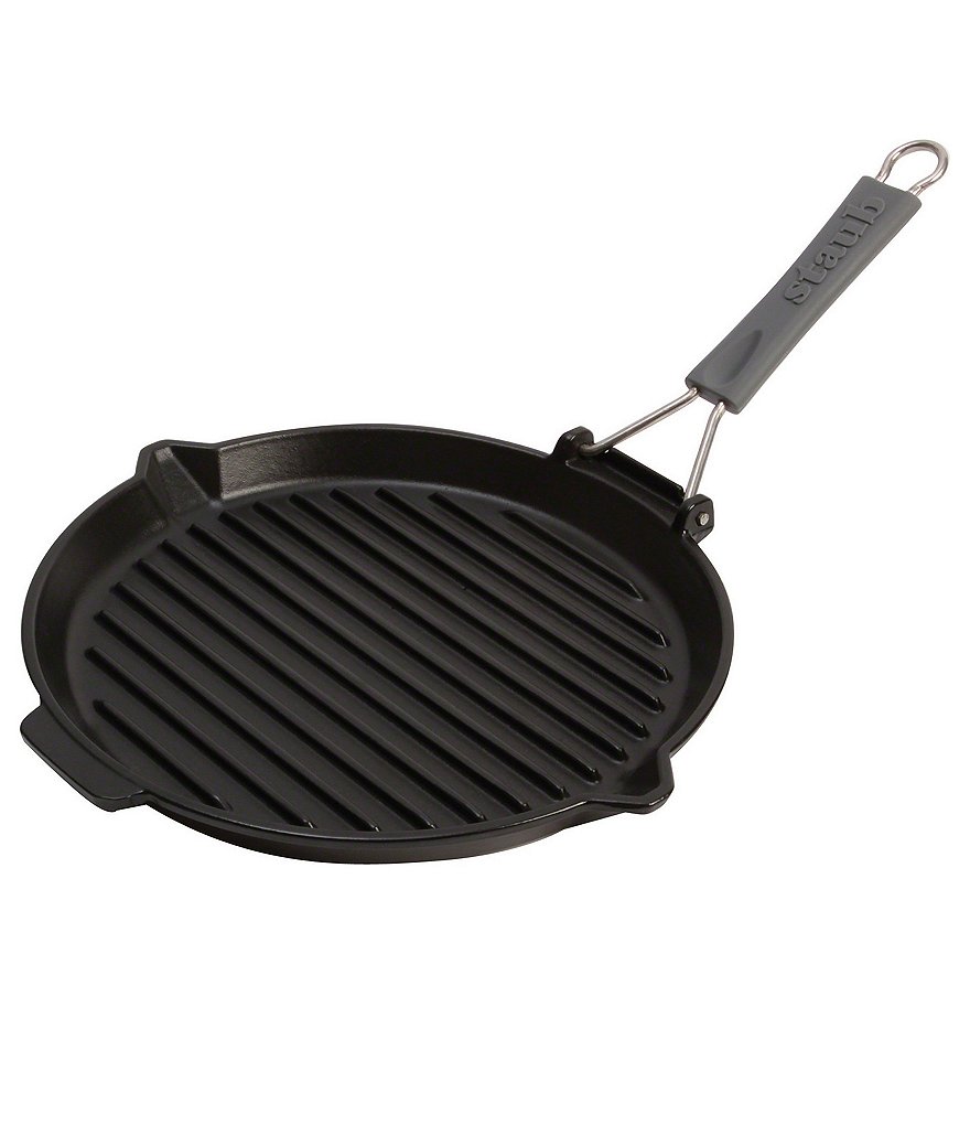 Staub Cat Iron 10#double; Round Folding Grill