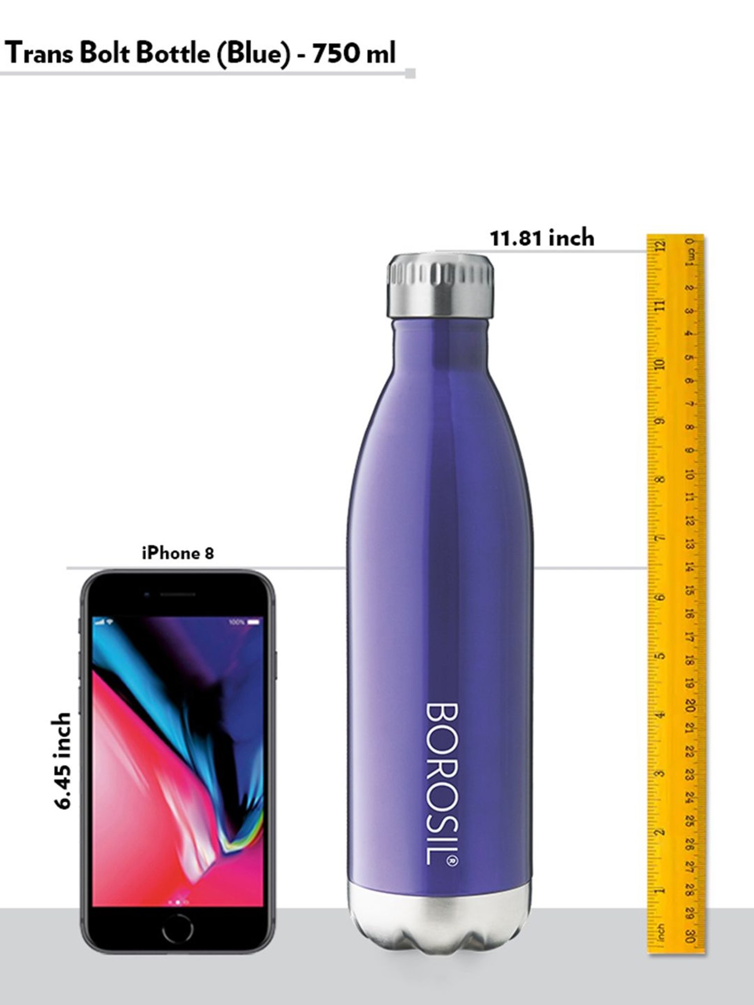 Milton Silver Stainless Steel Thermal Flask (1000 ml) - Set of 1