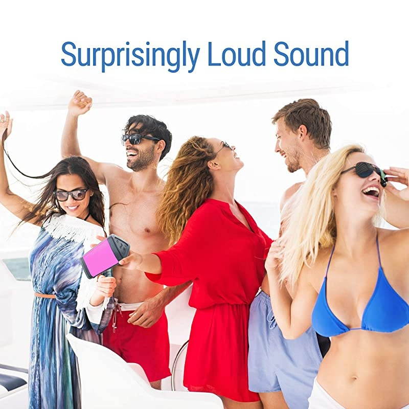 Angle 3 3rd Gen Bluetooth Portable Speaker Louder Volume Crystal Clear Stereo Sound Rich Bass 100 Ft Wireless Range IPX5 Pink