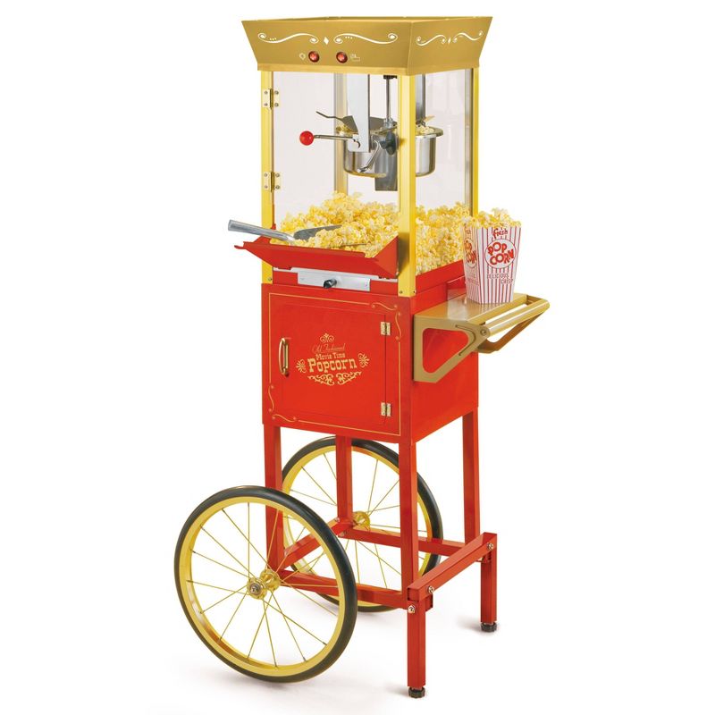 Nostalgia 53" Vintage Commercial Popcorn Cart - CCP525RG