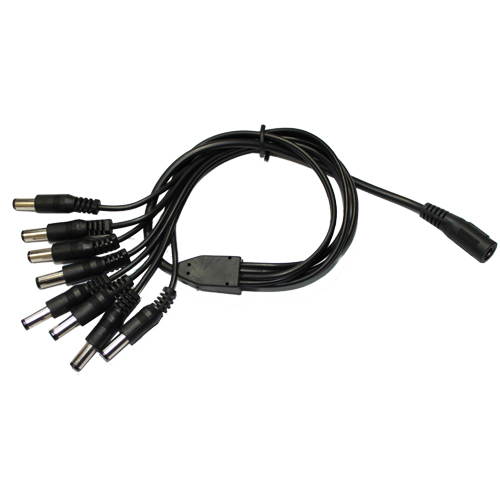 GW 1 to 8 Way Power Splitter Adapter Cable Cord For Surveillance CCTV Security Camera
