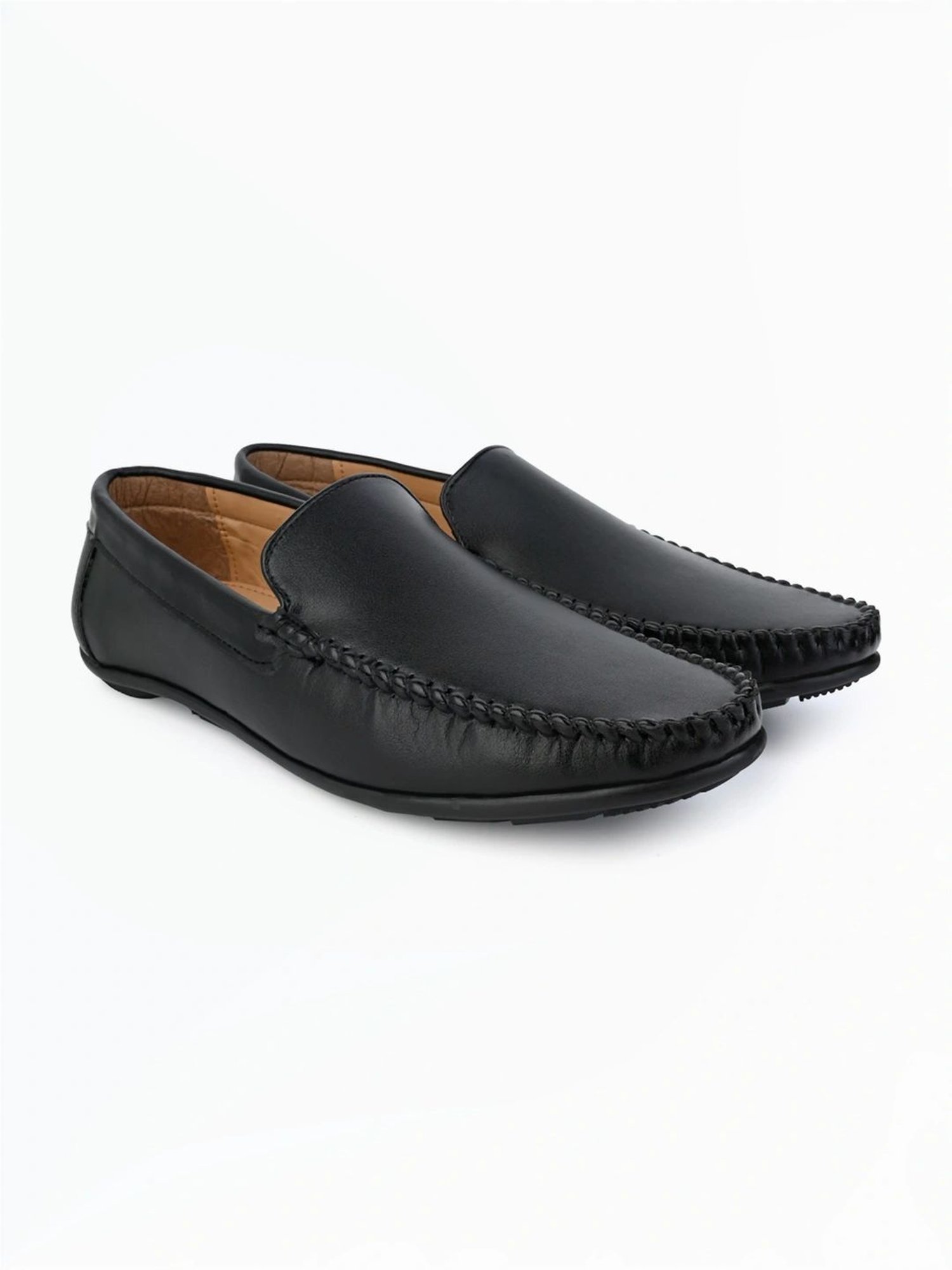 Alberto Torresi Men's Men's Black Casual Loafers