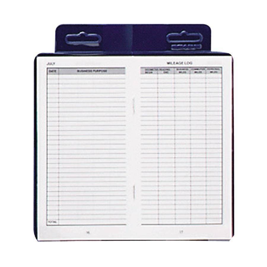 Dome Deluxe Automobile Mileage Log Book 3-1/4"x6-1/4" Blue 771