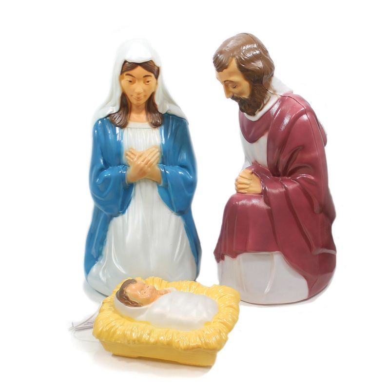 Christmas 27.0" Nativity Set Joseph Mary Jesus  -  Novelty Sculpture Lights