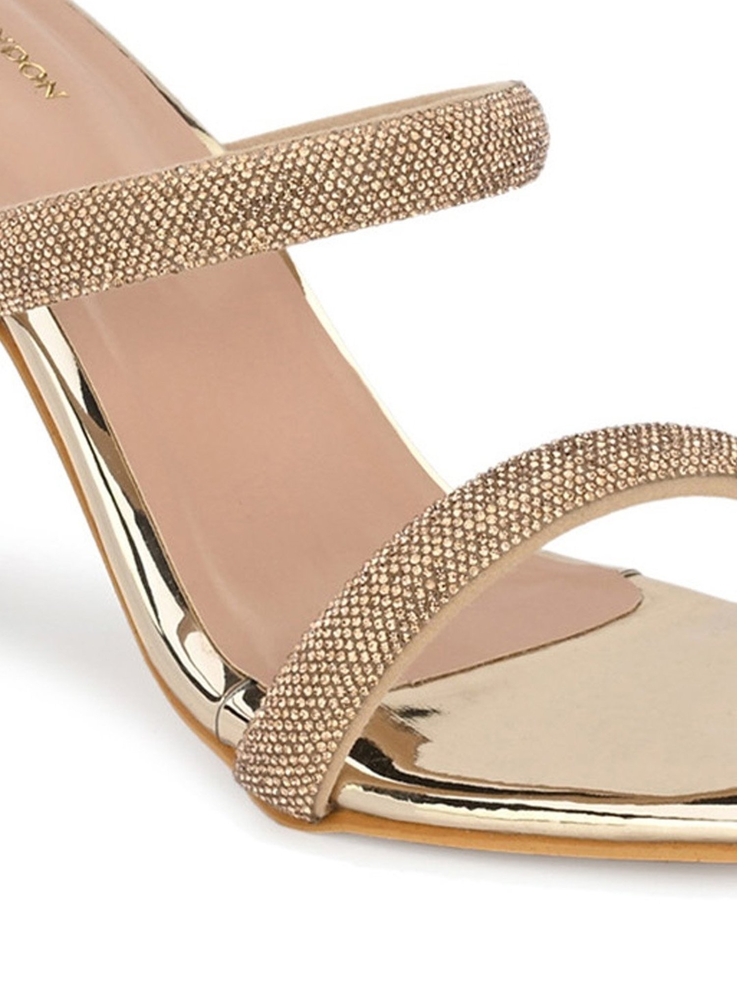 Clog London Women's Gold Casual Stilettos