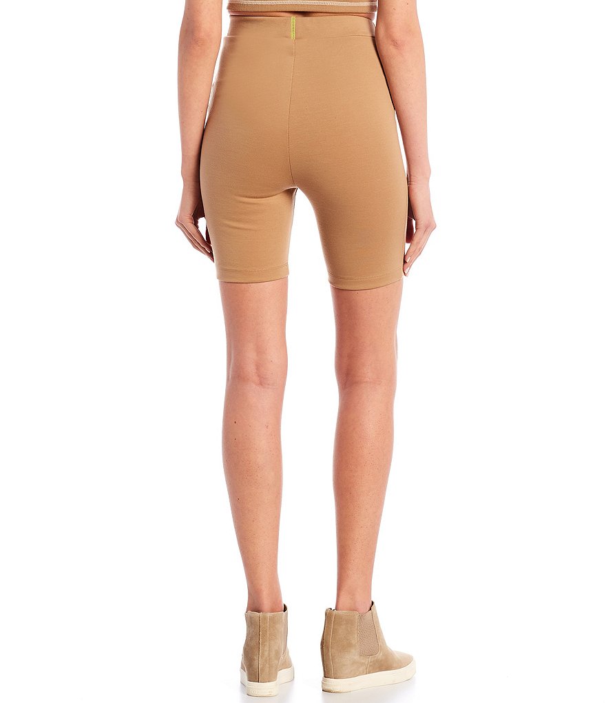 Fornia High Rise Leopard Biker Shorts