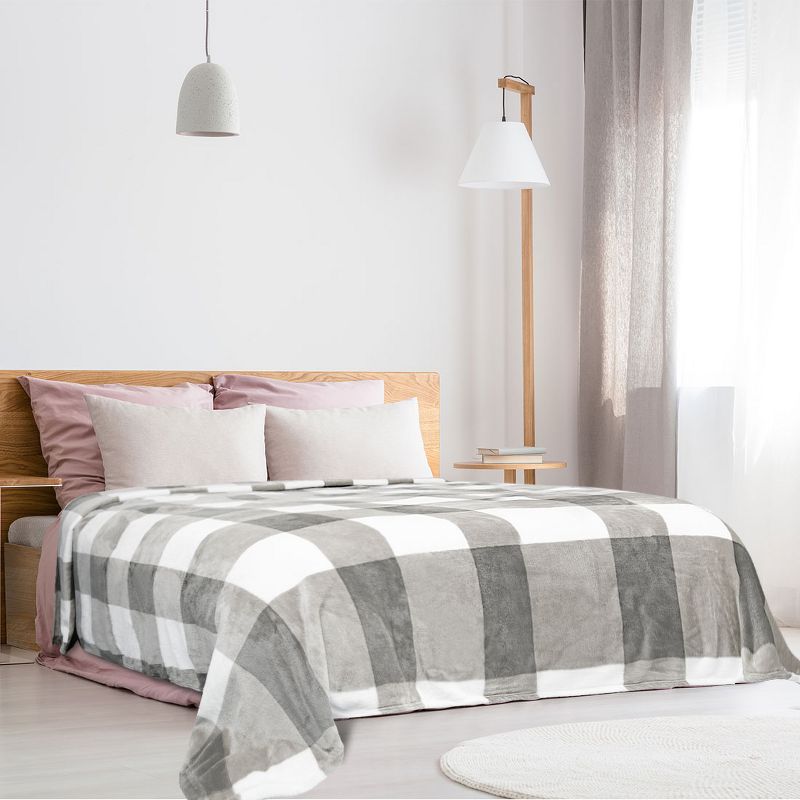 1 Pc Twin Polyester Flannel Fleece Bed Blankets Pink  - PiccoCasa