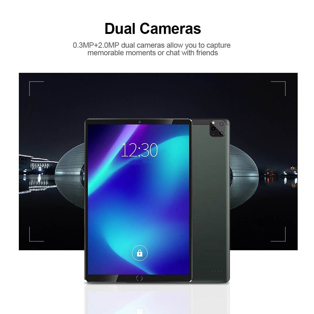 10.1'' Metal Tablet with MT6592 Eight-core Processor 1280*800 Resolution 2GB 32GB Memory Support 2G/3G Call Dual cameras Tablets