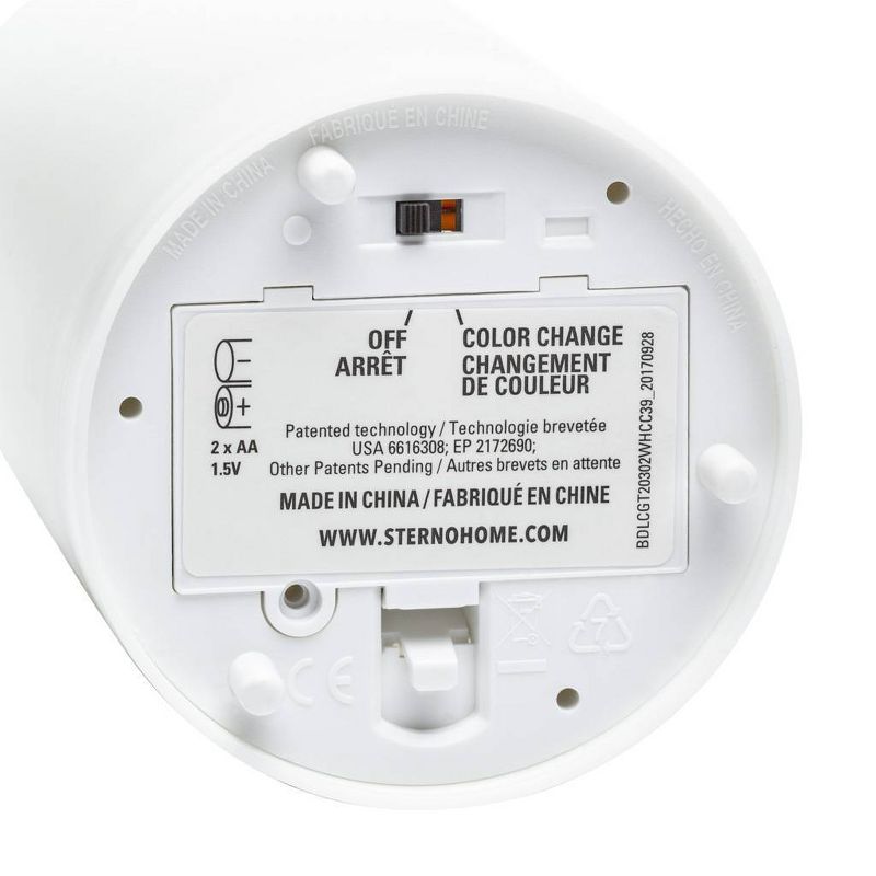 Outdoor Flameless LED Candle Color Changing with Remote - Sterno Home