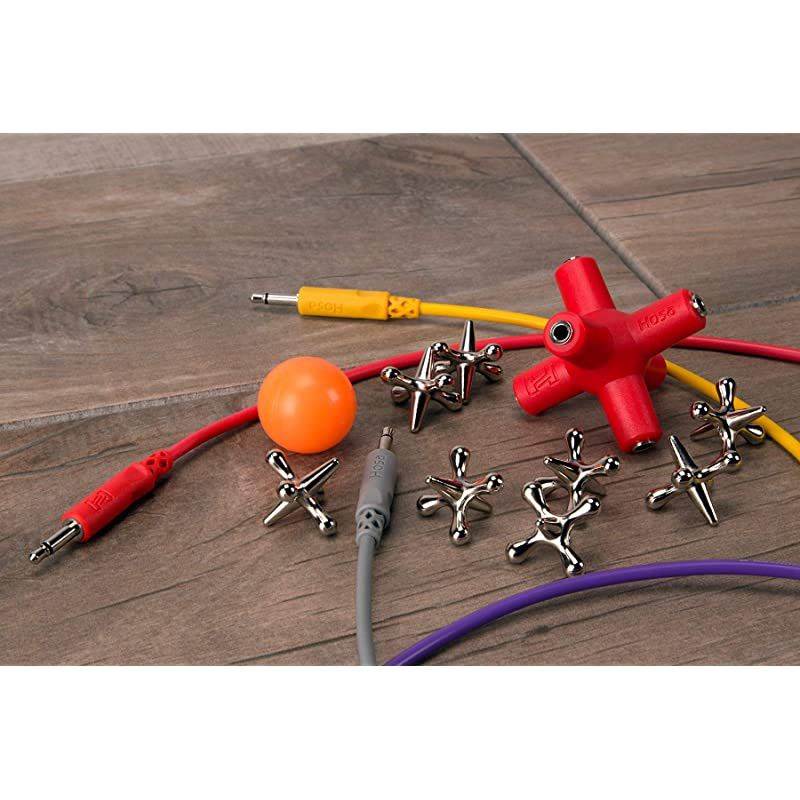 GMM-105 3.5mm 1-to-5 Knucklebones Signal Splitter Red