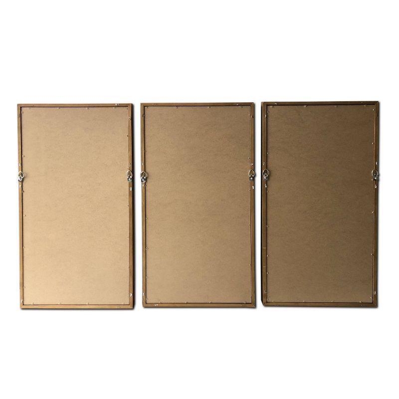 3pc 48" x 30" Branches Wood Framed Wall Canvas Blue - Gallery 57