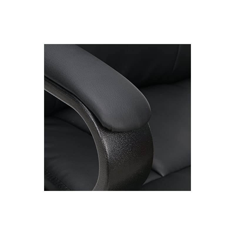 ESS Collection Bonded Leather Executive Chair, Black