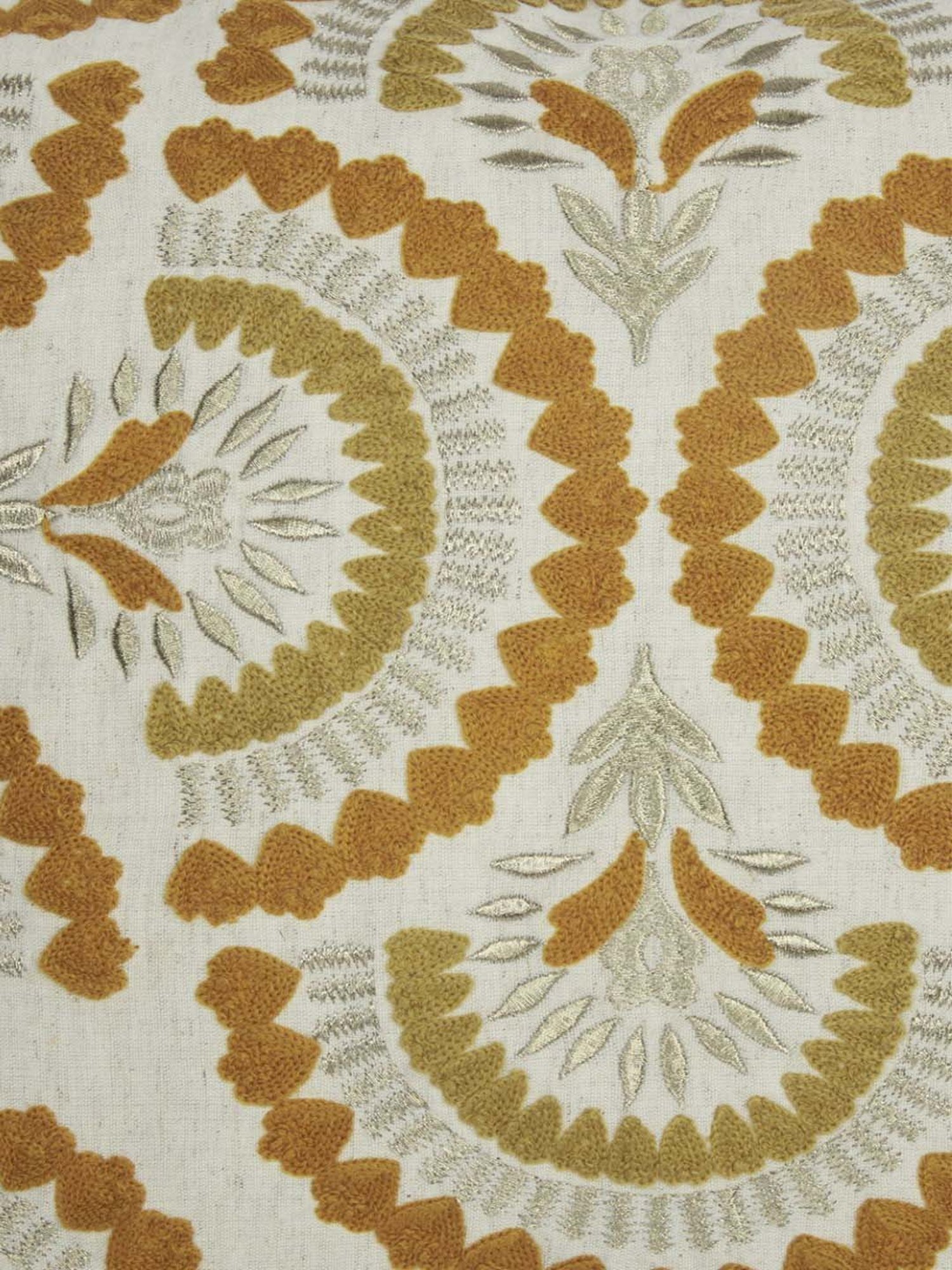 Living Scapes by Pantaloons Rust Cotton Cushion Cover