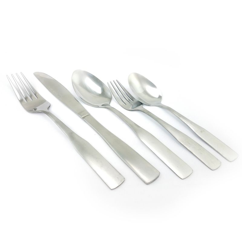 41pc Stainless Steel Zehira Frost Silverware Set - Cambridge Silversmiths